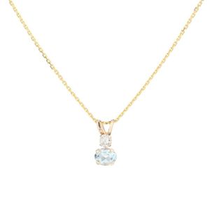 SAUTOIR ET COLLIER OR ECLAT Collier Or 375° et Topaze Femme SAUTOIR ET COLLIER OR ECLAT Collier Or 375° et Topaze Femme