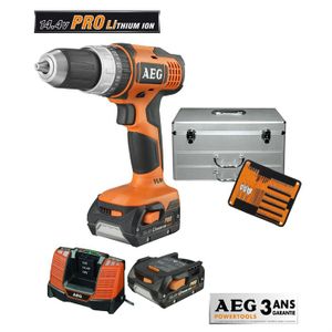 AEG Perceuse visseuse +2 batteries+ coffret
