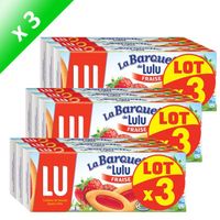 BISCUITS SECS LU Barquette Fraise 3x120g x3