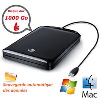 DISQUE DUR EXTERNE Seagate FreeAgent GoFlex 1000 Go 2.5" Noir