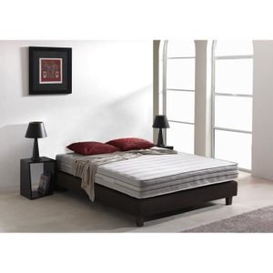 ERGORELAX Matelas 160x200 cm - Ressorts et mémoire de forme - Ferme - 500 ressorts et 55 kg/m3 - 2 personnes
