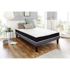 DORMIPURMEMO V850 Matelas 180 x 200 cm - Mousse polyuréthane et mémoire de forme - Equilibré - 30 kg/m3 et 50 kg/m3 - 2 personnes
