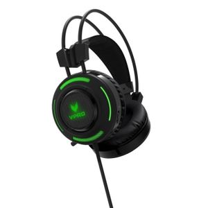 VPRO Micro-Casque Gamer VH200 - Filaire - Rétroéclairé RGB - PC / MAC / Tablette / Mobile