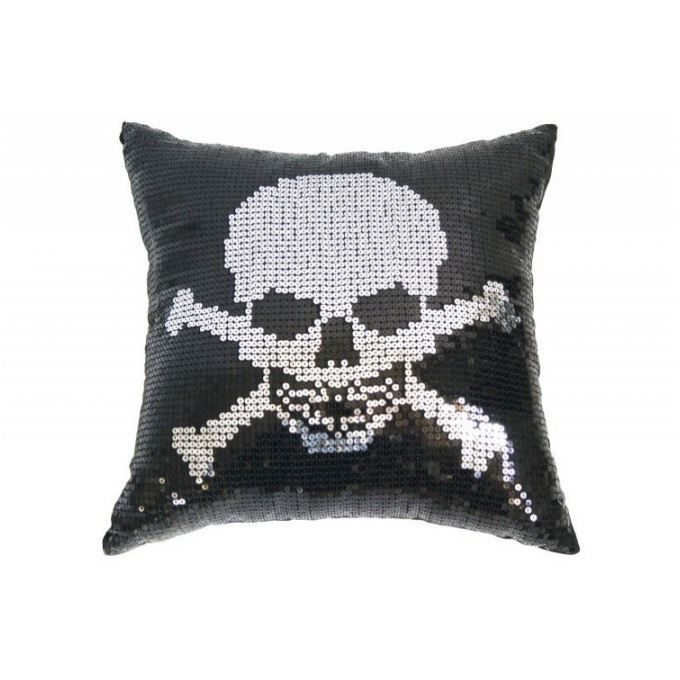 coussin deco tete de mort