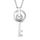 COLLIER FEMME CLE ACIER - NEUF