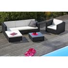  GOA Salon de jardin en résine tressée