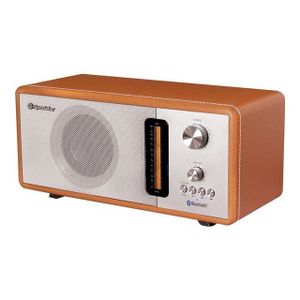 ROADSTAR HRA-1350US Radio Bluetooth Vintage en simili cuir