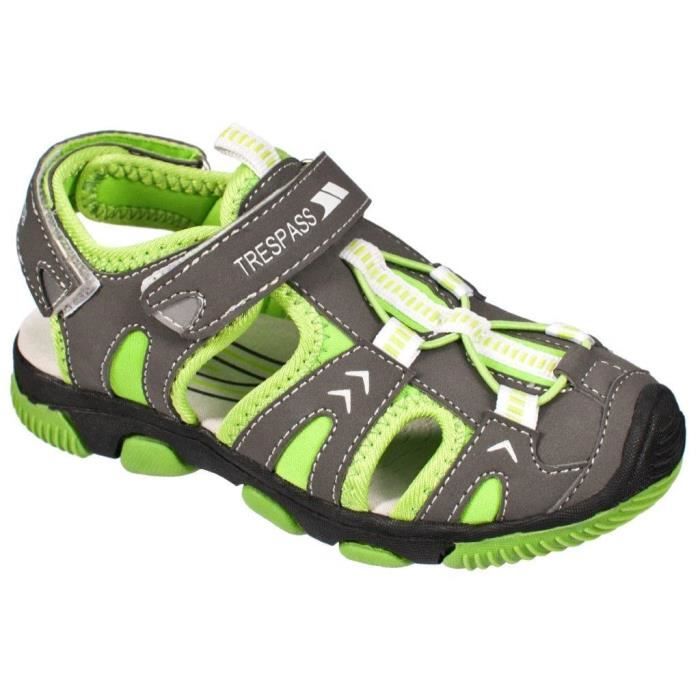 Sandales de RandonnÃ©e avec tige en synthÃ©tique, gris et vert ...