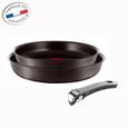 POELE - SAUTEUSE  TEFAL INGENIO GOURMET lot de 2 poêles 24/28 cm
