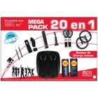 PACK ACCESSOIRES JEUX VIDEO MEGA PACK 20 en 1 NOIR / Wii