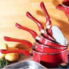  Série de 5 casseroles 'cerise'