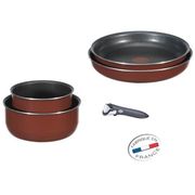 BATTERIE DE CUISINE  TEFAL INGENIO Set 5 Pièces Rouge Velours
