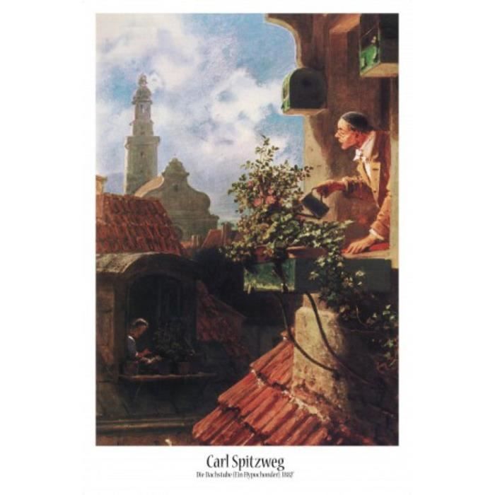 Cadre Mural 1849 carl spitzweg poster la mansarde 1849 91 x 61 cm Cadre Mural 1849 carl spitzweg poster la mansarde 1849 91 x 61 cm
