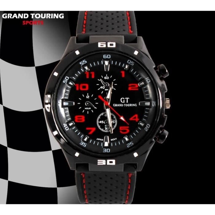 montre noir rouge — free download