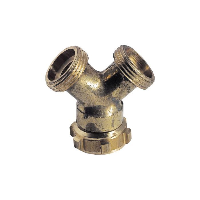Raccord En Laiton En Y Réducteur 3/8" X 1/4" X 1/4" - Barrette Tuyau - Neuf