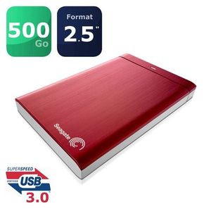 DISQUE DUR EXTERNE Seagate Backup Plus 500Go Rouge 2.5" USB3.0