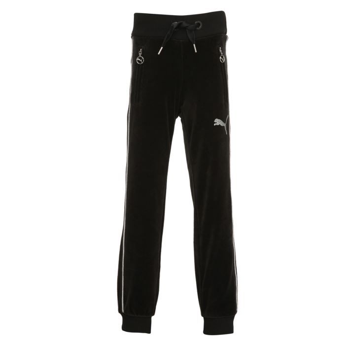 PUMA Pantalon de Survêtement Fille Noir et argent   Achat / Vente