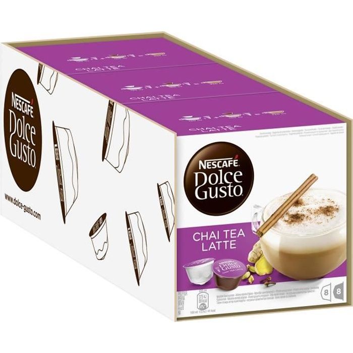 Nescafé Dolce Gusto Chai Tea Latte 3 x 16 Capsules Achat / Vente thé