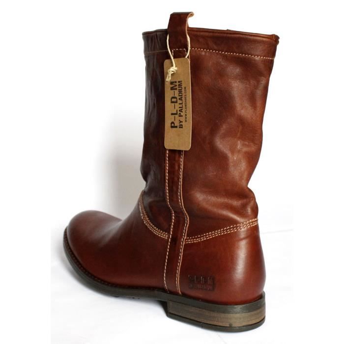 bottes palladium cuir
