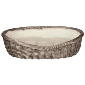 TRIXIE Corbeille doublée avec coussin - 80 cm - Gris - Pour chien