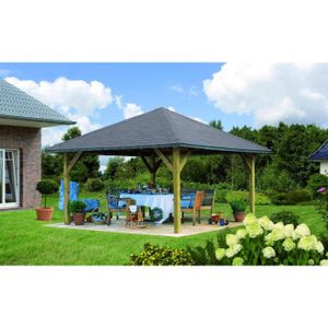 HOLM 1 pavillon de jardin en pin - 431x431cm