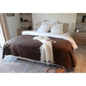 Couv. Polaire 350g/m2 CHOCOLAT 180x220cm