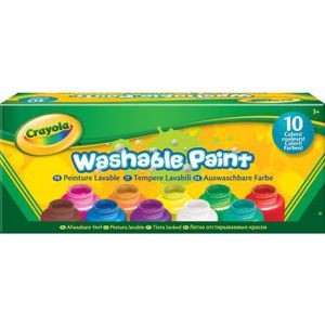 CRAYOLA 10 Pots de peinture lavable