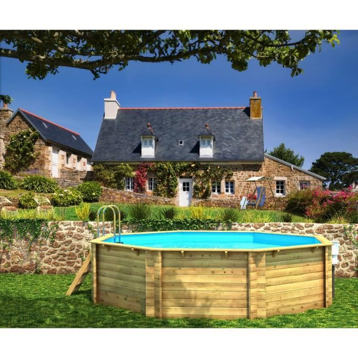 Piscine bois octogonale 5,05 x 1,20 m Achat / Vente piscine Piscine