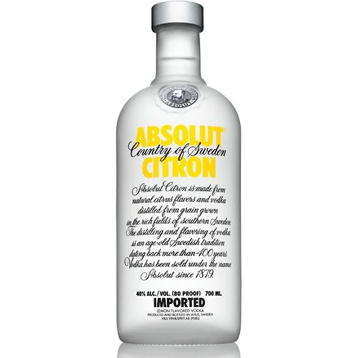 Absolut Citron 70cl - Achat / Vente Vodka Absolut Citron 70cl - Cdiscount