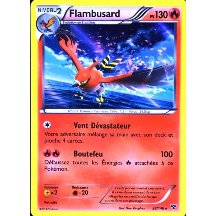 Carte Pok Mon Flambusard Pv Xy Achat Vente Carte A