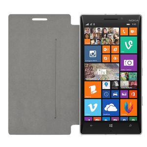 Swiss Charger SCP41206 Etui Folio en Simili Cuir pour Nokia Lumia 930 Noir