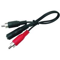 CABLE AUDIO VIDEO ADAPT jack F 3,5 vers 2 RCAM