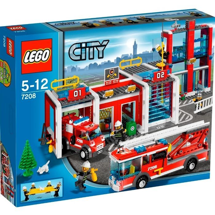 LEGO City 7208 La Caserne Des Pompiers Achat / Vente assemblage construction Cdiscount