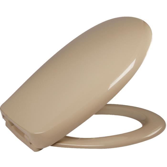 Abattant Orly 2 Dubourgel Beige Achat / Vente abattant wc Abattant