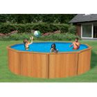 PISCINE COMPLETE - KIT PISCINE Piscine TRIGANO CANYON 4.85x1.20m aspect bois