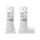 Pack PHILIPS D2302W-FR DUO BLANC
