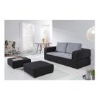 CANAPE SYDNEY - Canapé 3 places convertible + 2 poufs