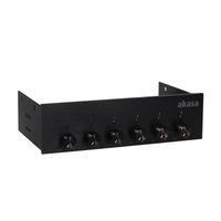 REFROIDISSEMENT  -  VENTILATION Akasa 5,25 Zoll FC.Six Fan-Controller - black