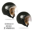 CASQUE - PIECE DETACHEE CASQUE NOX Casque Jet N212 Noir Mat