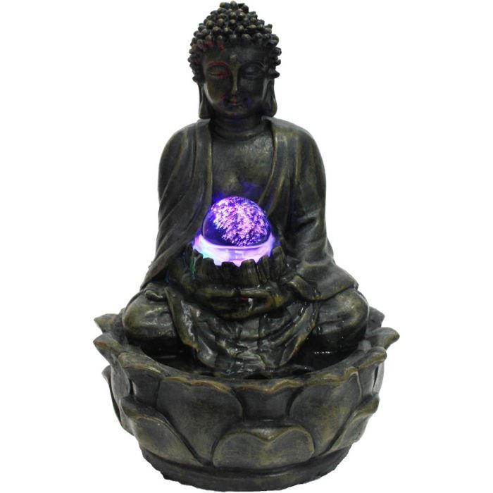 Fontaine d'intérieur bouddha méditation en rési? Achat / Vente