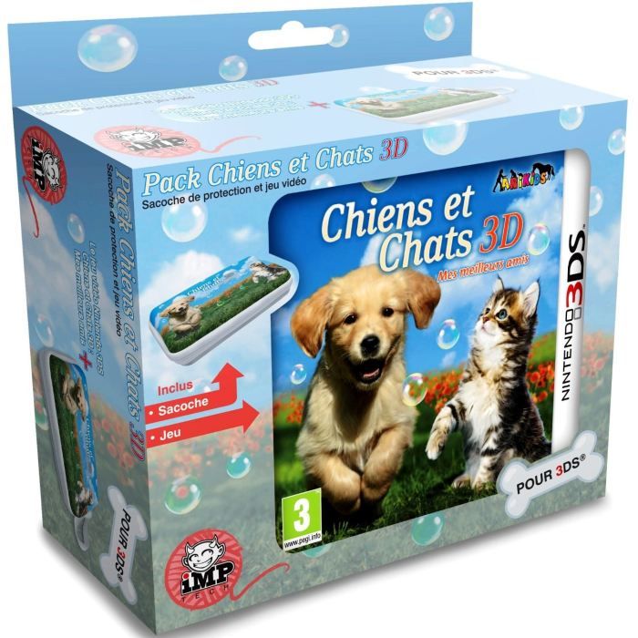 chiens et chats sacoche jeu console 3ds achat chiens et chats sacoche jeu console 3ds achat