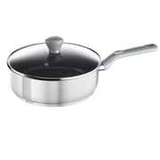 POELE - SAUTEUSE  TEFAL ENVY INOX Sauteuse 24 cm + couvercle