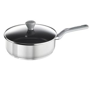TEFAL ENVY INOX Sauteuse 24cm + Couvercle A6063214 Tous feux dont induction