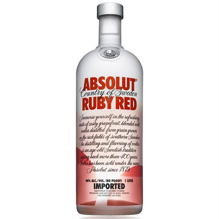 Absolut Ruby Red 1 litre Achat / Vente vodka Absolut Ruby Red 1 litre