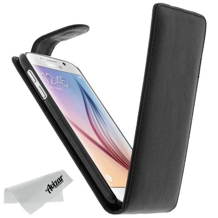 Housse Etui Rabat Samsung Galaxy S6 Noir housse chaussette, avis
