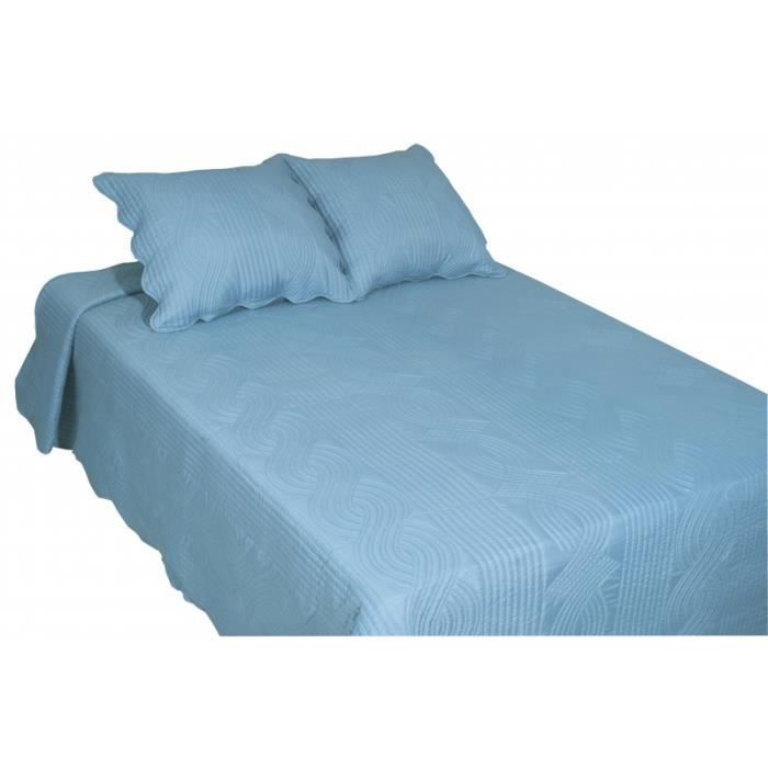 couvre lit boutis collection smart uni 2 places indigo couvre lit boutis collection smart uni 2 places indigo