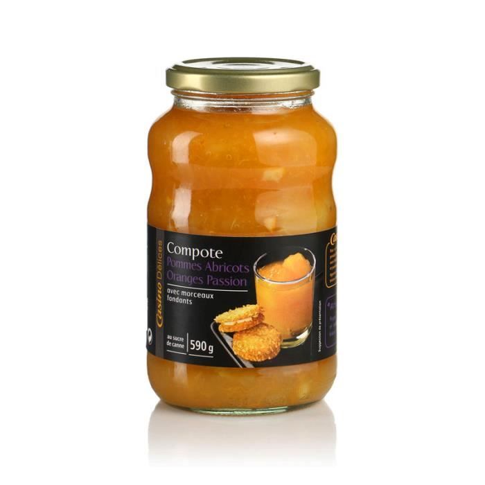 Compote pomme abricot orange Achat / Vente compote COMP.P.AB.OR.PASS