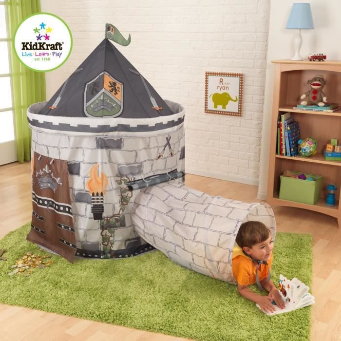 KIDKRAFT Tente Château avec Tunnel Gris Achat / Vente tente tunnel d