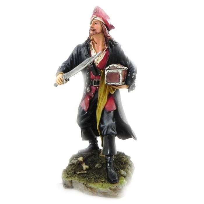 Figurine "Pirate" coffre fort