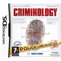 JEUX VIDEO CRIMINOLOGY / JEU CONSOLE NINTENDO DS